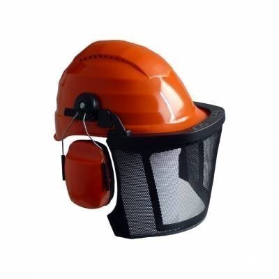 Casque d'élagueur PE -Coiffe textile 4 points avec ventilation