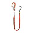 Longe de liaison amortisseur de chute mousqueton AL Shockyard - EN 354 - EN 355