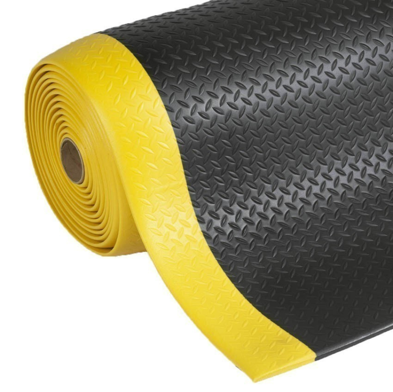 Tapis anti-fatigue en t�le de diamant utilisation intense, milieu sec 419 Diamond Sof Tred