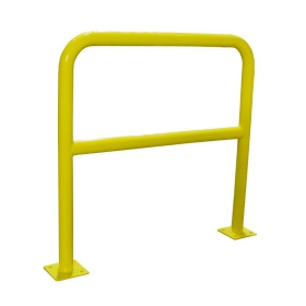 Arceaux de sécurité industrielle avec platine de fixation - Jaune Arceaux de sécurité industrielle avec platine de fixation - Jaune