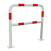 Arceaux de sécurité industrielle avec platine de fixation - Rouge et Blanc image 0