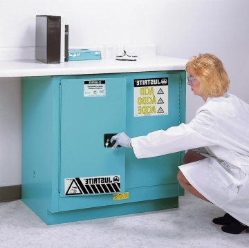 Armoire de sécurité pour produits corrosifs - portes manuelles Armoire de sécurité pour produits corrosifs - portes manuelles