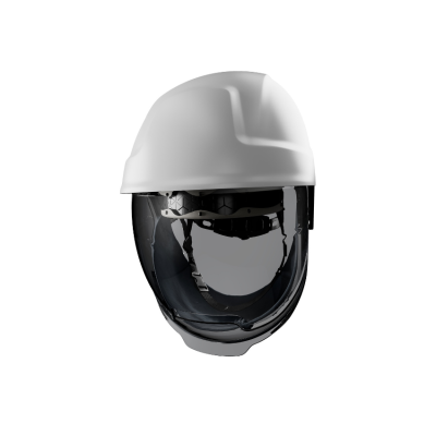 Casque &eacute;lectricien avec visi&egrave;re int&eacute;gr&eacute;e - 10000V