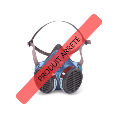 Demi-masque jetable anti gaz et vapeurs - FFA1B1E1K1 P3 R D