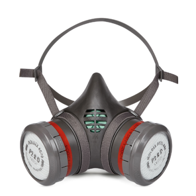 Demi-masque r&eacute;utilisable anti gaz et vapeurs - ABE1 - 8002