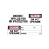 Etiquette de consignation jetable Master Lock S297 - lot de 100 image 2 Etiquette de consignation jetable Master Lock S297 - lot de 100 image 2