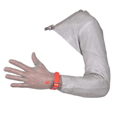 Gant boucherie 5 doigts &eacute;paule inox