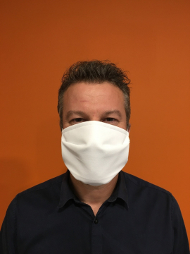 Masque barrière lavable 10 fois pour professionnels - Lot de 50 masques