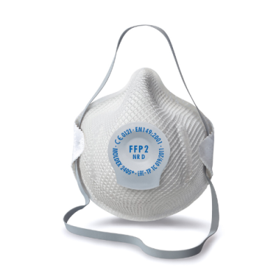 Masque FFP2 D avec soupape Ventex -2405 - boite de 20