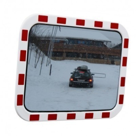 Miroir routier anti-buée chauffant 90° (acrylique antichoc) Miroir routier anti-buée chauffant 90° (acrylique antichoc)