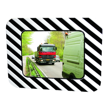 Miroir routier réglementaire d'intersection 90° (polycarbonate incassable)