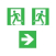 Pictogramme issue de secours pour profil plat - lot de 10 image 0 Pictogramme issue de secours pour profil plat - lot de 10 image 0