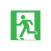 Pictogramme issue de secours pour profil plat - lot de 10 image 1 Pictogramme issue de secours pour profil plat - lot de 10 image 1