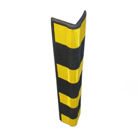 Protection arrondie d'angle en caoutchouc - Jaune / Noir Protection arrondie d'angle en caoutchouc - Jaune / Noir