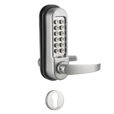 Serrure de porte &agrave; code avec poign&eacute;e - Thirard