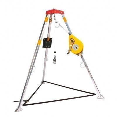 Tr?pied de sauvetage - kit avec platine de fixation et poulie